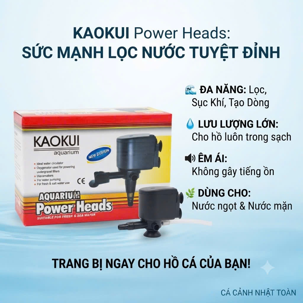MÁY BƠM NƯỚC BỂ CÁ KAOKUI 2680 (40W-2800L/H-1.8M)