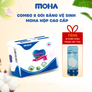 Băng vệ sinh cao cấp MOHA có cánh, không cánh, hàng ngày, bvs đêm, bvs quần