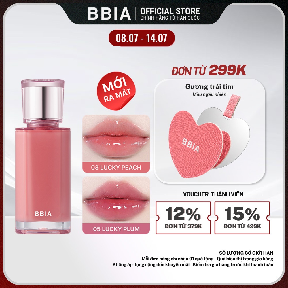 [LIVESTREAM] Son tint bóng môi căng mọng tự nhiên - BBIA Lucky Shine Tint 4.5g