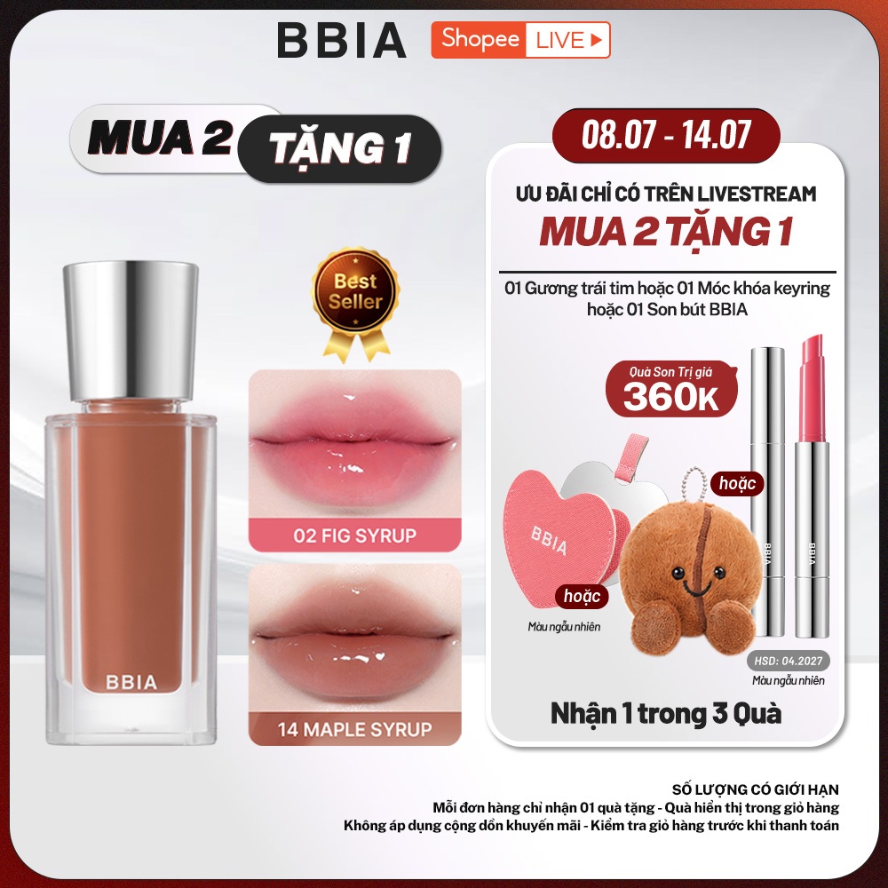 [LIVESTREAM] Son bóng mượt mà, không bết dính BBIA Over Glaze 4.5g