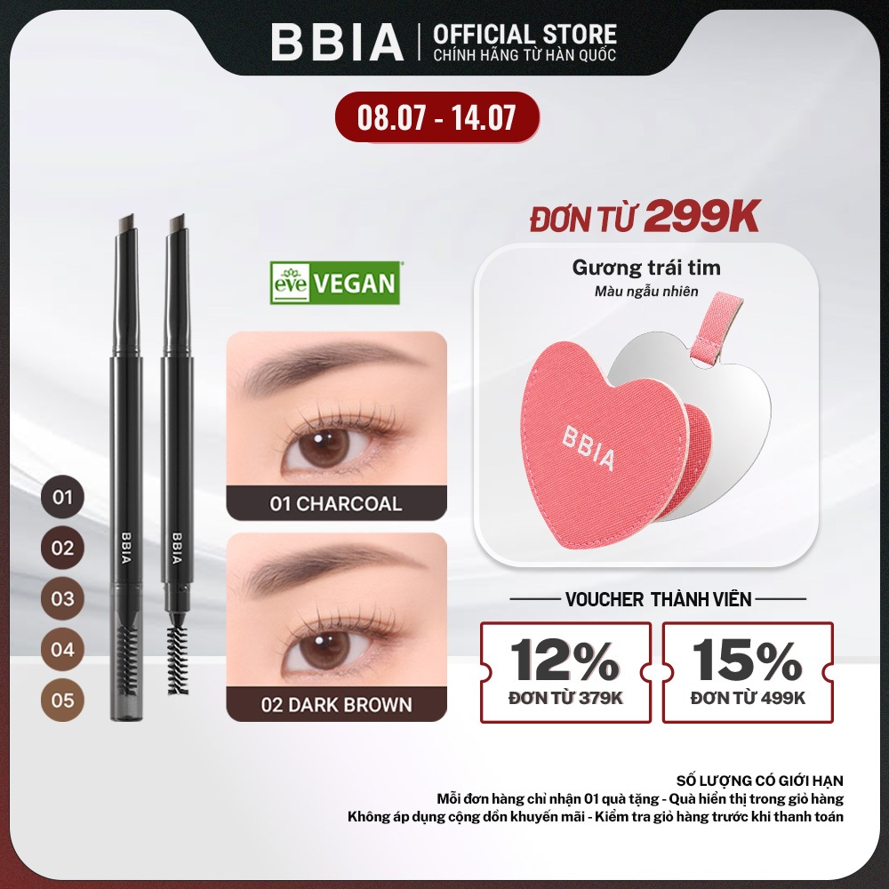 Chì kẻ mày lâu trôi BBIA Last Auto Eyebrow Pencil 0.25g