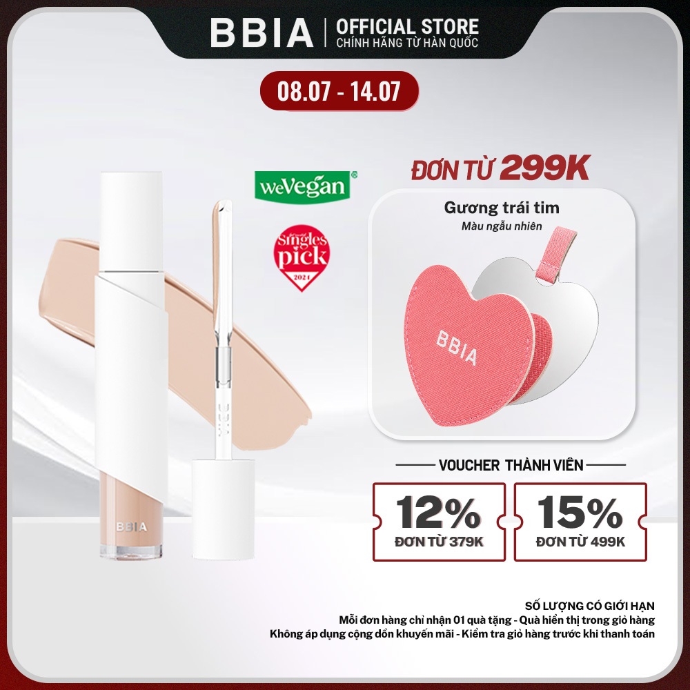 Kem che khuyết điểm BBIA Eau Stay Concealer Eau Edition 8.5g