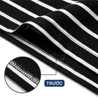 Áo Thun Nam Nữ Basic Striped NEWJUNSD, Form Regular T-shirt, Chất Liệu Co Giãn 4 chiều