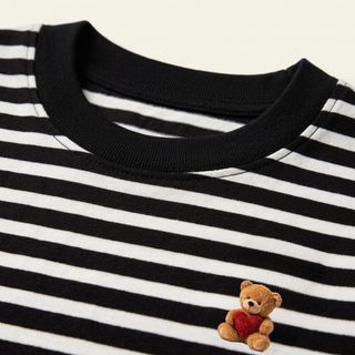 Áo Thun Nam Nữ Basic Striped NEWJUNSD, Form Regular T-shirt, Chất Liệu Co Giãn 4 chiều
