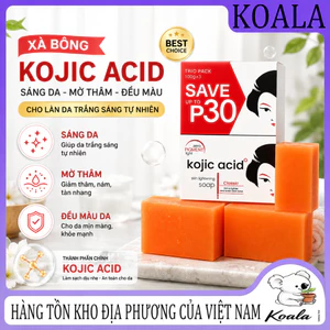 ✨Xà phòng axit Kojic - Xà phòng làm sáng và trắng da, làm mờ vết thâm nám và sẹo mụn, thích hợp sử dụng cho toàn thân.