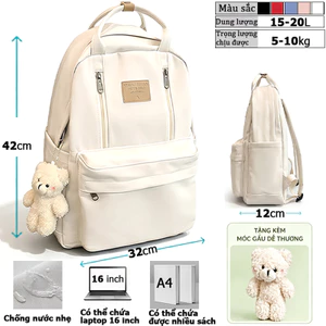 🔥Balo Unisex nam nữ vải xịn chống nước nhiều ngăn tiện dụng,có ngăn đựng laptop,Ba lô học sinh.1199