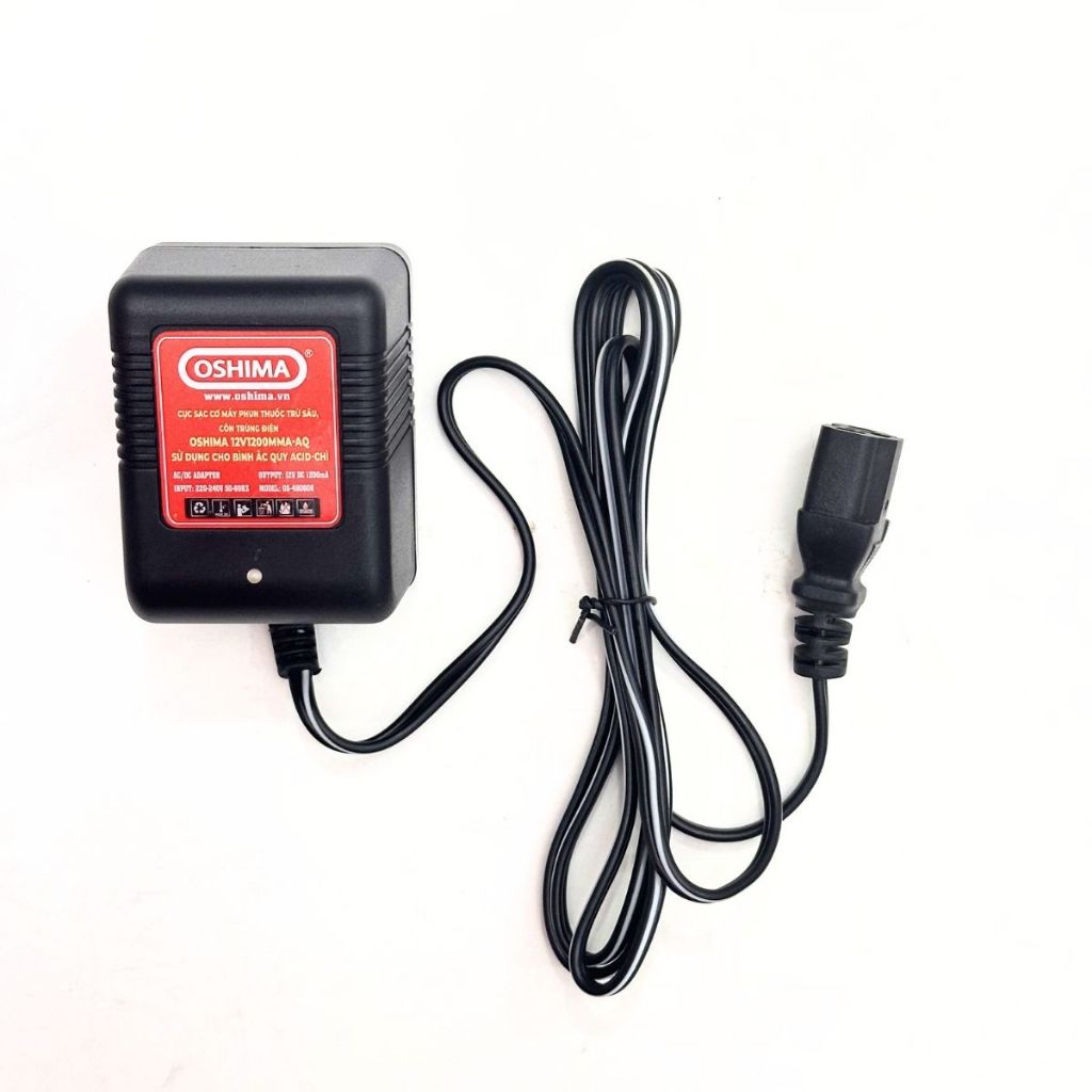 Cục Sạc sử dụng cho Bình Xịt Ắc Quy Acid-Chì OSHIMA 12V 1200MMA