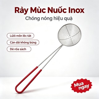 [GIÁ SỈ] Vợt Múc Trân Châu, Topping Chuôi Đỏ