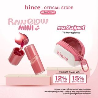 [Mini] Son gel tint căng bóng tự nhiên hince Raw Glow Gel Tint Mini