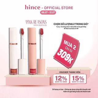 Son tint bóng mỏng nhẹ lâu trôi hince Mood Enhancer Water Liquid Glow 4ml