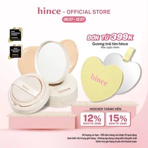 Cushion căng bóng thuần chay hince Second Skin Glow Cushion 12g