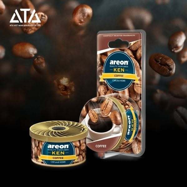 Sáp Thơm Ô Tô Cao Cấp AREON Hương Cà Phê Chính Hãng - Hương Coffee Đậm Đà, Làm mới không gian xe hơi