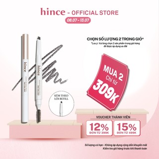 Chì kẻ mày lì mịn, không lem hince Signature Brow Pencil ( Có kèm theo lõi thay thế) 0.2G