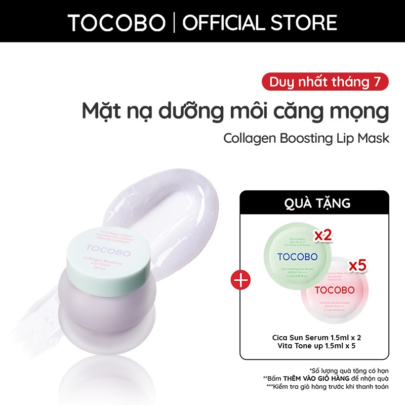 Mặt nạ dưỡng môi căng mọng Tocobo Collagen Boosting Lip Mask 20ml