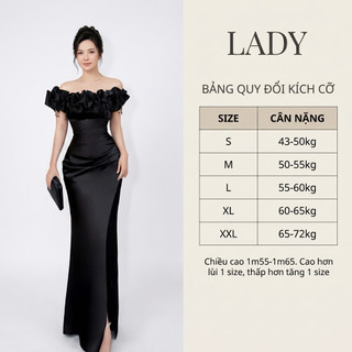 Dạ hội  trung niên dáng dài bèo ngực phi lụa đính kết sang trọng thanh lịch màu đỏ, đen, trắng, vàng,tím, xanh lá.M025