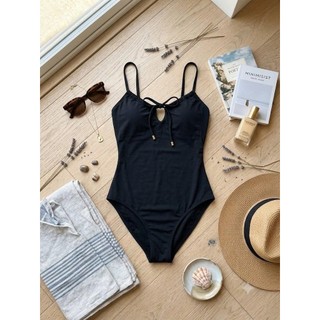 Bikini 1 mảnh, bộ đồ bơi liền thân kín đáo, màu đen quyến rũ, sẵn đệm ngực hàng xuất dư hãng TIME and TRU