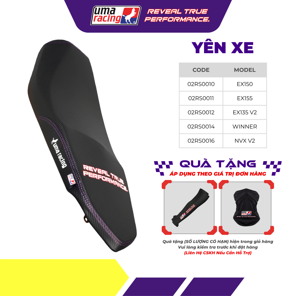 Yên Xe Máy UMA Racing Cao Cấp – Nâng Cấp Toàn Diện Trải Nghiệm Lái Xe