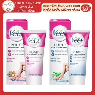 Kem Tẩy Lông Veet Pure Kèm Thanh Gạt Nhập Khẩu Chính Hãng - Bebeau