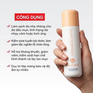 J107 Sữa rửa mặt Clearing Milk - Jean d'Arcel