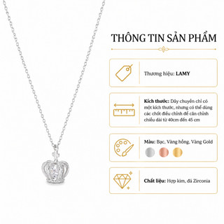 Dây chuyền nữ LAMY Elegant Crown Necklace Gold 6445
