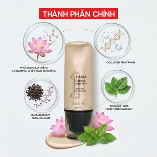 I76 Kem nền chống nắng dưỡng ẩm da Hana Cream SPF50+/PA+++ - IASO