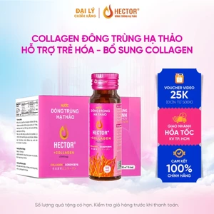 Nước uống collagen Hector đông trùng hạ thảo hộp 10 chai