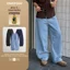 Quần Jeans Ống Rộng DINOMAN Bền Bỉ Đứng Form Ống Suông Hack Dáng Xếp Ly Chun Lưng Sau Co Giãn QDS011