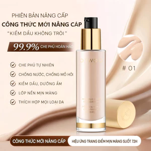 Kem nền O.TWO.O,Không bết da,Lâu trôi trang,Chống mồ hôi,Chống nước,Che khuyết cao,giá tốt