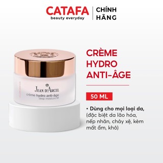 J183 Kem dưỡng ẩm giúp làm mịn, giảm khô, giảm nếp nhăn và săn chắc da mặt Crème Hydro Anti-âge - Jean d'Arcel