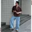 Quần Jeans Ống Rộng DINOMAN Bền Bỉ Đứng Form Ống Suông Hack Dáng Xếp Ly Chun Lưng Sau Co Giãn QDS011