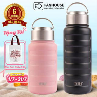 Bình giữ nhiệt Tyeso Larva 750-1000ml Fan House bình giữ nhiệt thể thao inox 304 chính hãng