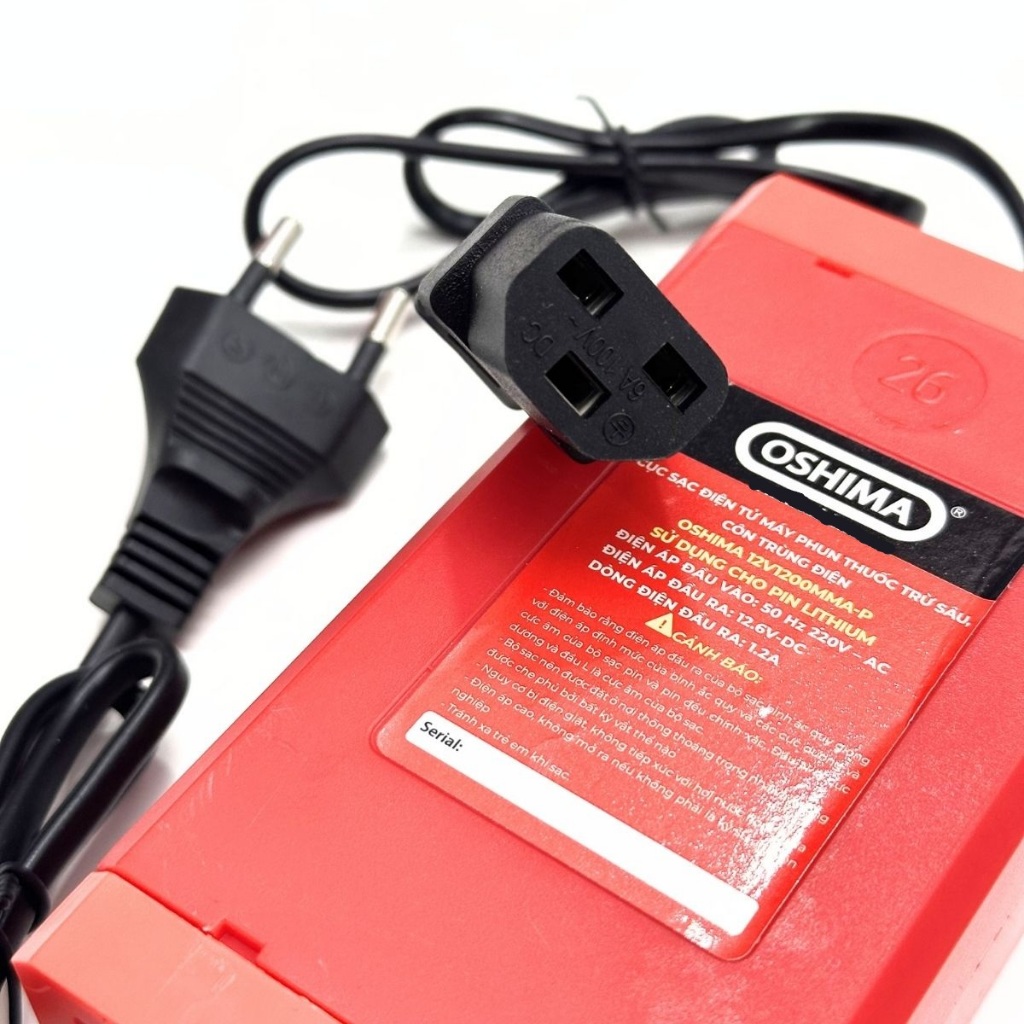 Cục Sạc Điện Tử sử dụng cho Bình Xịt Côn Trùng PlN OSHIMA - 1.2A
