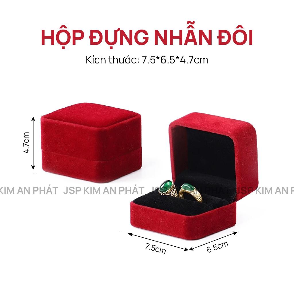Hộp đựng trang sức nhung JSP nhận in Logo hộp đựng nhẫn dây chuyền vòng tay bông tai hộp nhẫn cưới