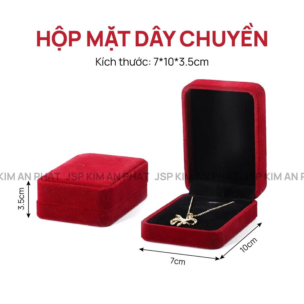 Hộp đựng trang sức nhung JSP nhận in Logo hộp đựng nhẫn dây chuyền vòng tay bông tai hộp nhẫn cưới