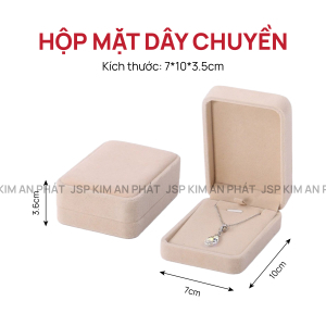 Hộp đựng dây chuyền JSP nỉ nhung nhận in Logo hộp dây chuyền hộp đựng trang sức bông tai JSP