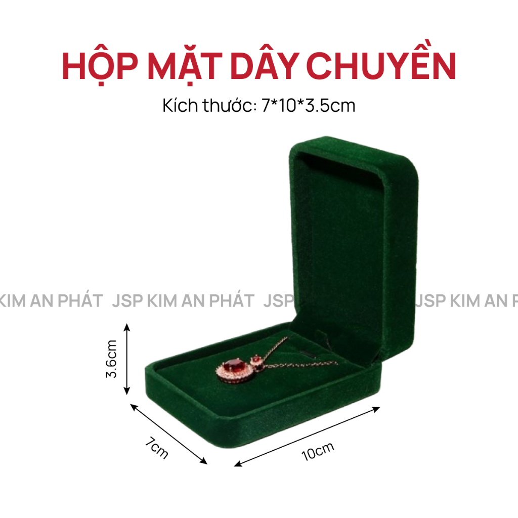 Hộp nhung đựng trang sức JSP nhận in Logo hộp đựng nhẫn dây chuyền vòng tay khuyên tai hộp nhẫn cưới