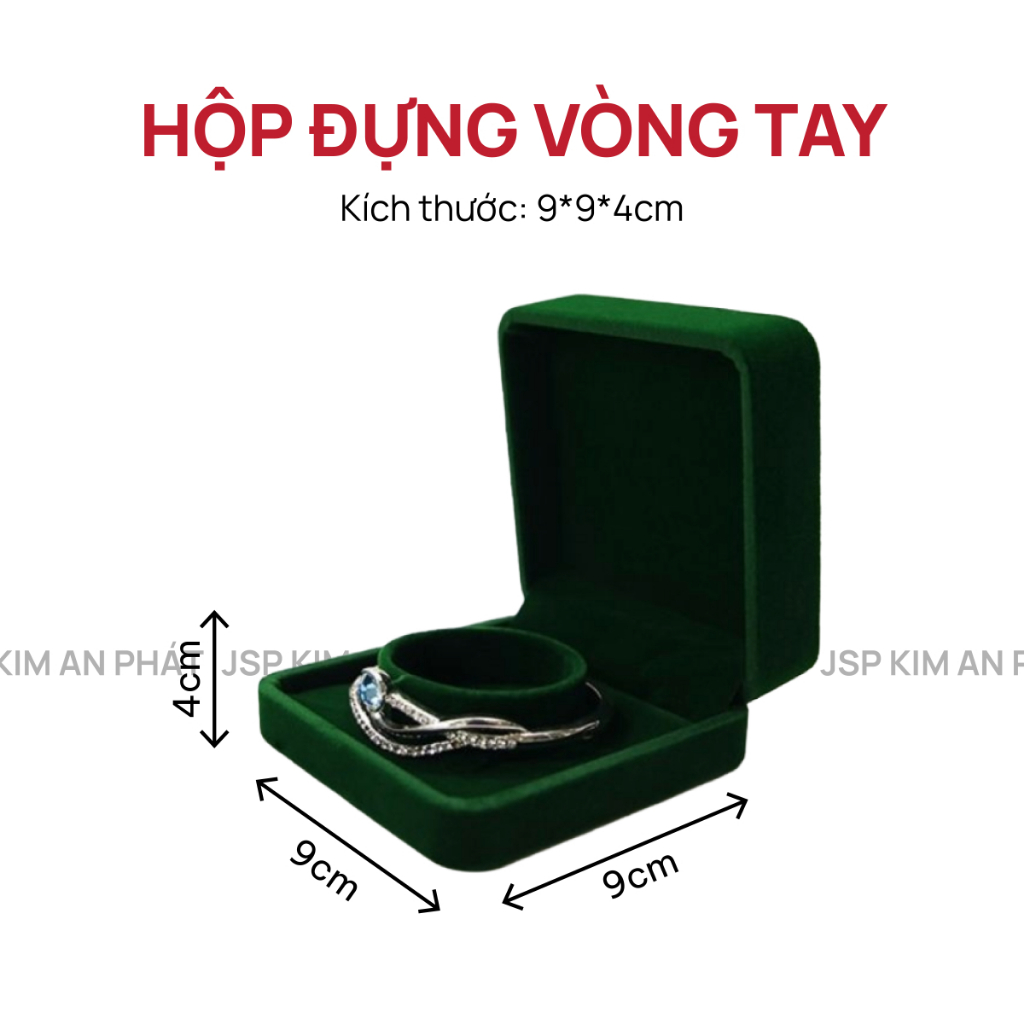 Hộp nhung đựng trang sức JSP nhận in Logo hộp đựng nhẫn dây chuyền vòng tay khuyên tai hộp nhẫn cưới