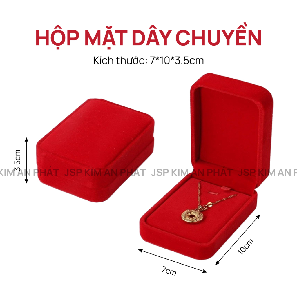 Hộp nhẫn nhung JSP hộp trang sức nhận in Logo hộp đựng nhẫn dây chuyên lăc tay hộp đựng vàng cưới