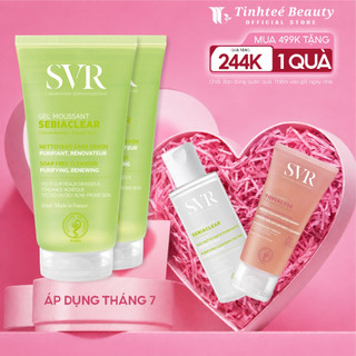 Combo 2 Sữa rửa mặt SVR dành cho da hỗn hợp, da dầu mụn SVR Sebiaclear Gel Moussant 55ml (mẫu mới)