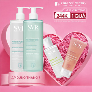 SPS COMBO SVR Gel rửa mặt và tẩy trang dành cho da nhạy cảm Physiopure 400mlx2 Live