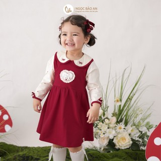 NBAN (6M-6Y) Đầm thời trang bé gái Thỏ Mơ, Váy xinh dễ thương cho bé mặc đi chơi-THOMO8.25