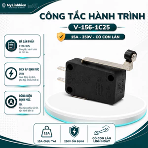 Công tắc hành trình V-156-1C25 15A 250V có con lăn chất lượng cao.