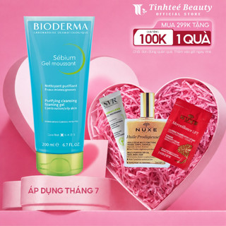 Sữa rửa mặt sạch mụn ngăn ngừa bít tắc lỗ chân lông Bioderma Sébium Gel Moussant 100ml/200ml/500ml