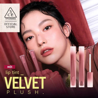 Son kem lì 3CE Velvet Lip Tint chính hãng bền màu mịn lì lâu trôi nhiều màu