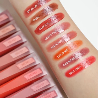 Son kem lì 3CE Velvet Lip Tint chính hãng bền màu mịn lì lâu trôi nhiều màu