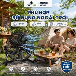 Quạt sàn công nghiệp YUENIU 16 công suất mạnh mẽ 130W, Quạt chân quỳ CAO CẤP 4 tốc độ gió, hoạt động êm ái- BH 12 Tháng