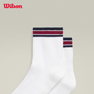 Wilson Unisex Quarter Top Stripe Socks Tất Thể Thao WU00016W001001