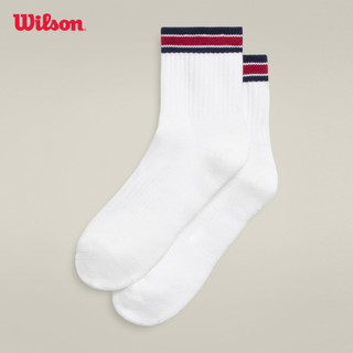 Wilson Unisex Quarter Top Stripe Socks Tất Thể Thao WU00016W001001