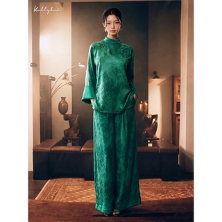 [KELLYBUI] Set Lụa Thiền Phục Thanh Lịch Dáng Rộng Mặc Đi Lễ Chùa