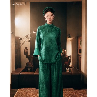 [KELLYBUI] Set Lụa Thiền Phục Thanh Lịch Dáng Rộng Mặc Đi Lễ Chùa